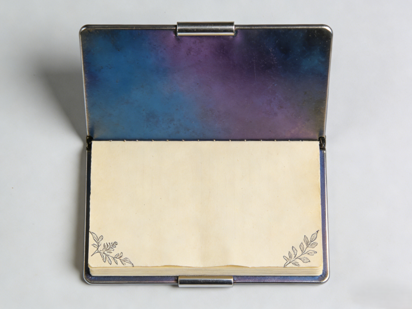Gradient Metal Cover Notebook