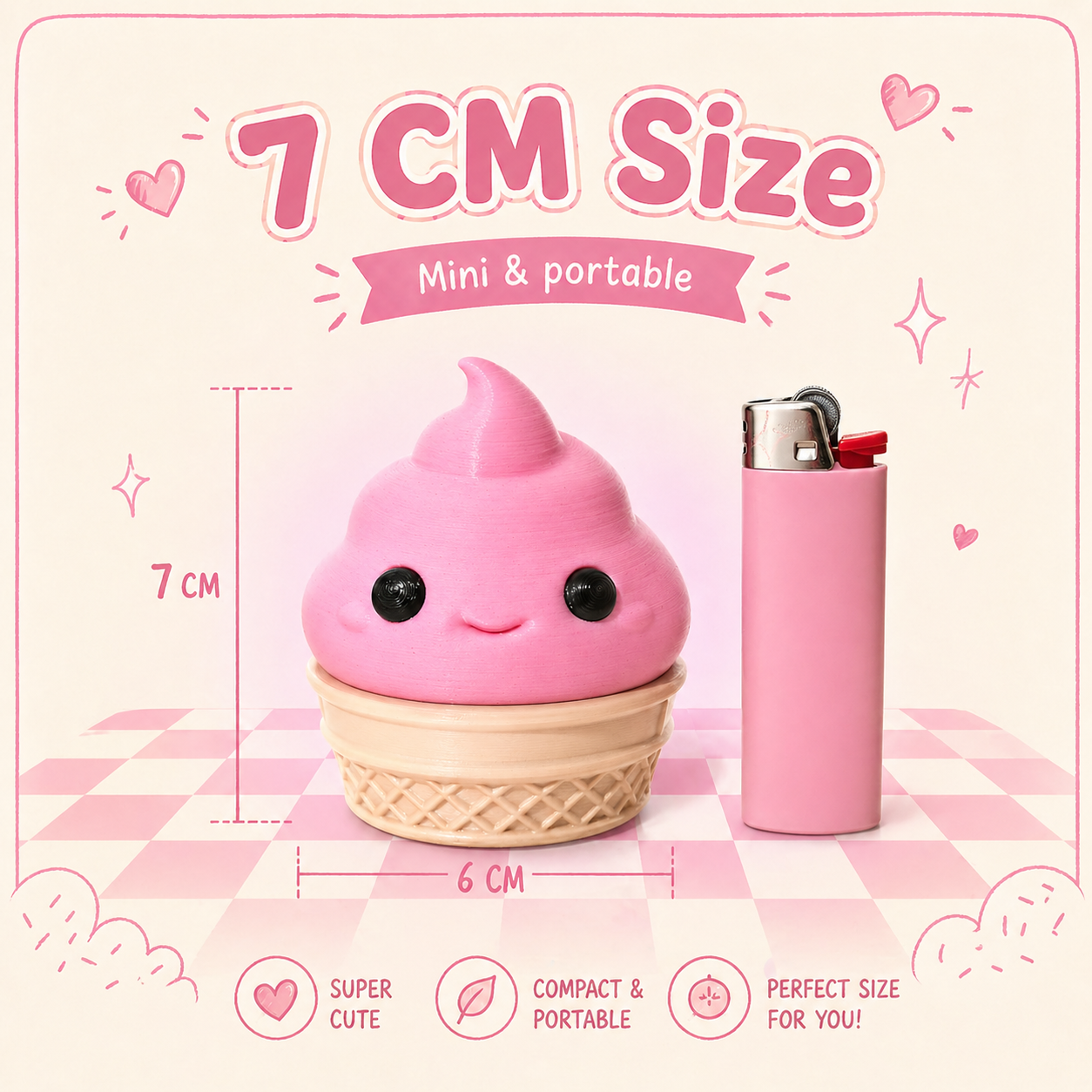 Pink Ice Cream Grinder