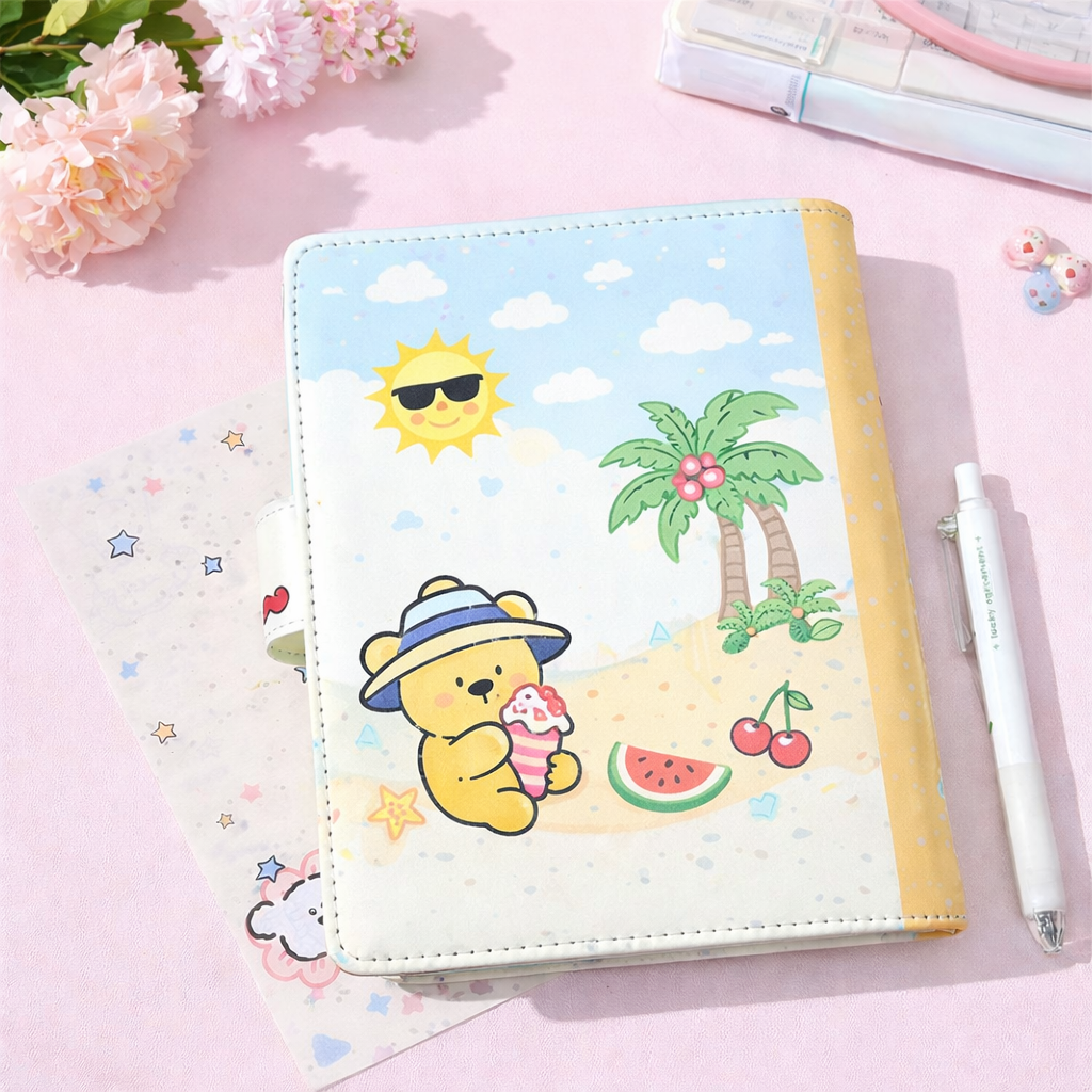 Student's Summer Beach Loose-Leaf Notebook