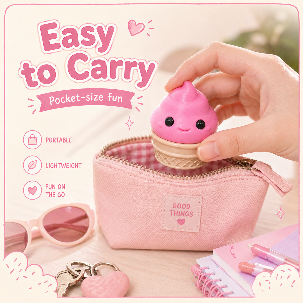 Pink Ice Cream Grinder