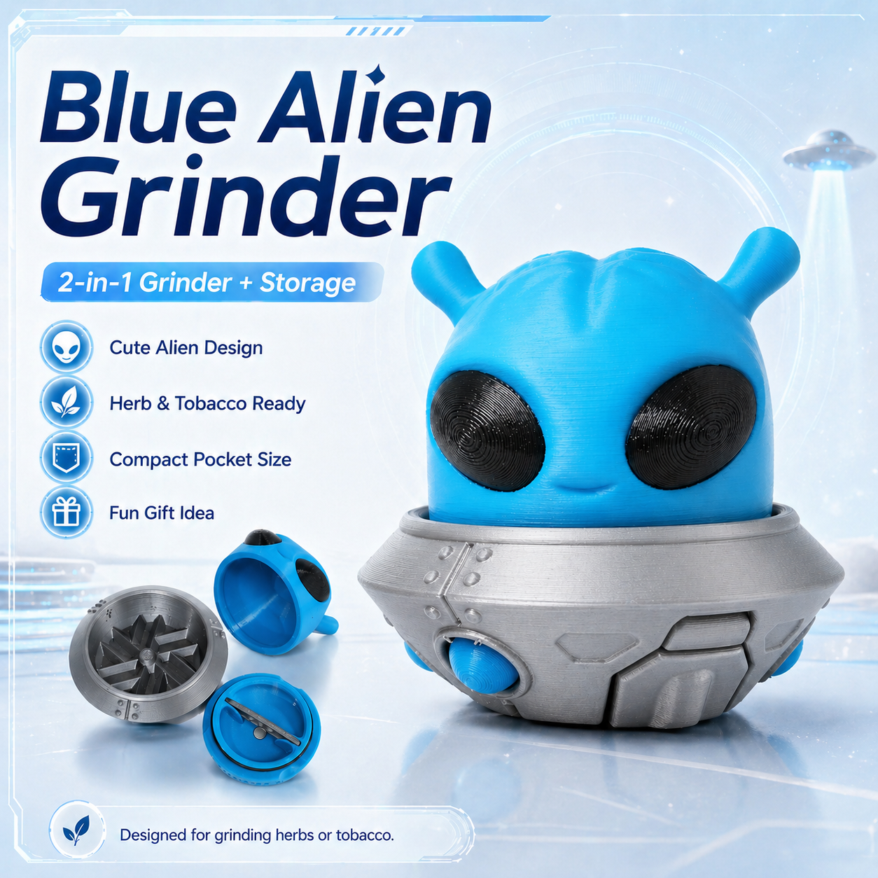 Blue Alien Grinder
