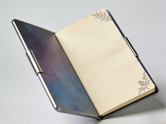 Gradient Metal Cover Notebook