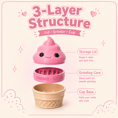Pink Ice Cream Grinder