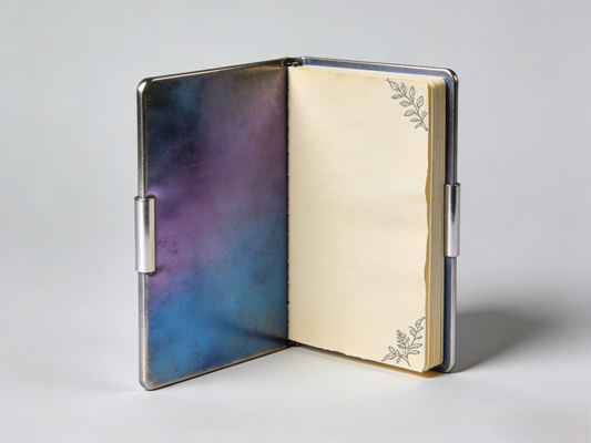 Gradient Metal Cover Notebook