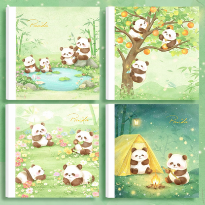 Square-shaped blank notebook