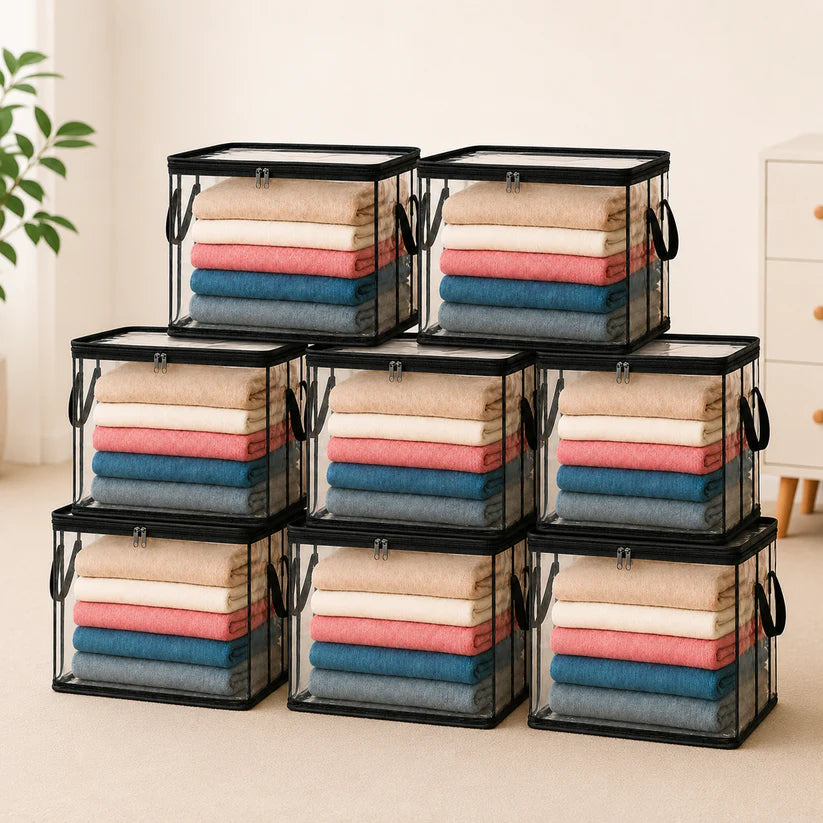 🎁💞LAST DAY 50% OFF ✨📦Sfrcord®Large Heavy-Duty Thick Plastic Clear Storage