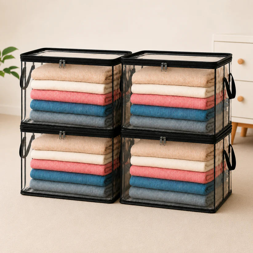 🎁💞LAST DAY 50% OFF ✨📦Sfrcord®Large Heavy-Duty Thick Plastic Clear Storage