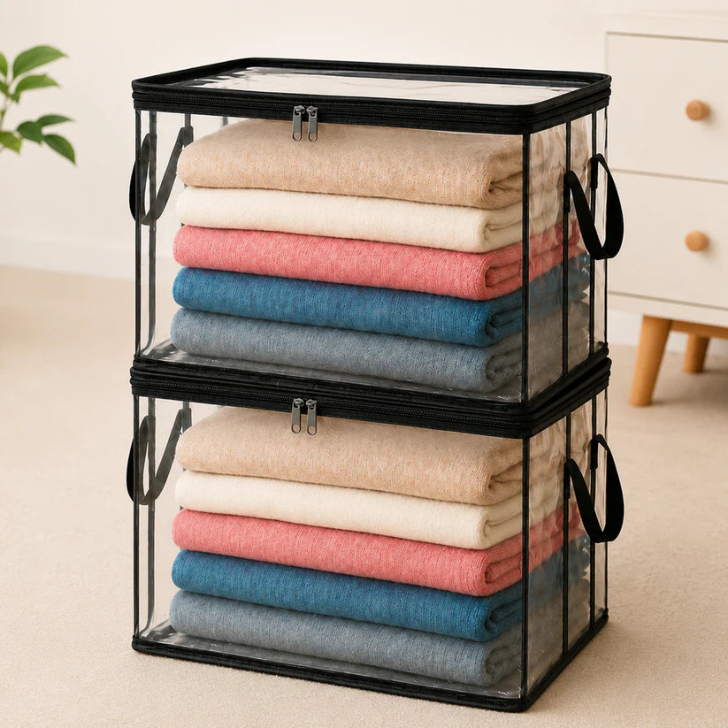 🎁💞LAST DAY 50% OFF ✨📦Sfrcord®Large Heavy-Duty Thick Plastic Clear Storage